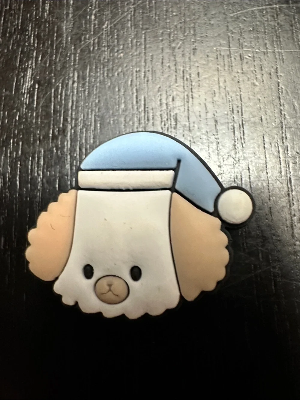 Shoe Charm with Sleepy Puppy Design